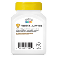 21st Century B-12 2500mcg Quick Dissolve Cherry Tablets Bottle - 110 Tablets