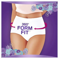 Always Discreet Incontinence Underwear Plus Medium 9 Pack Breathable 3 in 1 Protection