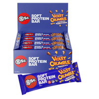 BSC Soft Protein Bar Violet Crumble Chocolate Honeycomb Flavour 55 g x 12 Bars - Aussie Variety-AU Ancel Online