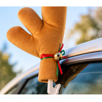 Christmas Car Reindeer Antlers And Red Nose Set 3pc – Festive Xmas Vehicle Decorations