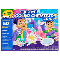 Crayola Tie Dye Colour Chemistry Set for Kids ages 7 plus with 50 experiments