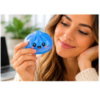 Glitter Dumpling 8.5cm Squishy Toy – Glitter Fidget Toy In Container - 1 Piece Assorted Colours