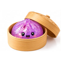 Glitter Dumpling 8.5cm Squishy Toy – Glitter Fidget Toy In Container - 1 Piece Assorted Colours (Featured Image)