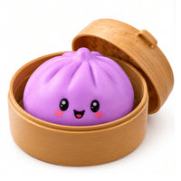 Solid Colour Dumpling Squishy Toy 8.5cm – Cute Novelty Toy 1 Piece Assorted Colours (Featured Image)