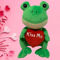 Kiss Me Frog Red Heart 21cm Soft Plush Toy Love Romantic Gift Cute Soft Animal