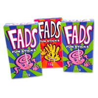 Fads Fun Sticks 15g - 48 Pack - Fyna - Aussie Variety-AU Ancel Online