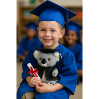Graduation Koala Plush Toy 18cm – Australian souvenir soft toy with cap, gown & scroll gift