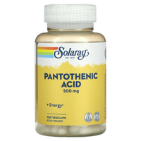 Solaray Pantothenic Acid 500mg 100 VegCaps (Featured Image)