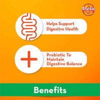 Metamucil Fibre Gummies 72 Count Plant Based Sweetener Orange Flavoured