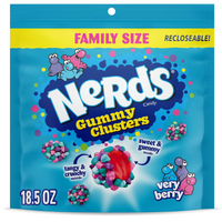 Nerds Gummy Clusters Very Berry 524g (18.5 Ounce) Resealable Bag (Featured Image)