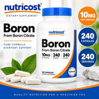 Nutricost Boron 10mg 240 Capsules Boron Citrate 240