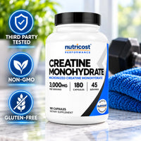 Nutricost Creatine Monohydrate 3000mg 180 Capsules