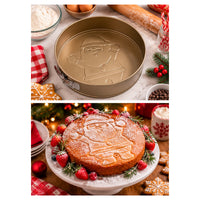 Christmas Santa Springform Non-Stick Round Baking Pan Cake Tin 26cm – Cucina – 1 Piece