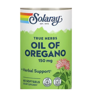 Solaray Oil of Oregano 150mg True Herbs Bottle - 60 Softgels Herbal Supplement