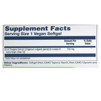 Solaray True Herbs Oil Of Oregano 150mg 60 Soft Gels
