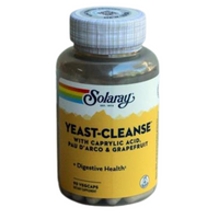 Solaray Yeast-Cleanse With Caprylic Acid Pau D'Arco Grapefruit 90 Veg Caps (Featured Image)