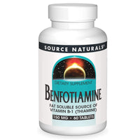 Source Naturals Benfotiamine 150 mg 60 Tablets Fat soluble Vitamin B1 - Thiamine