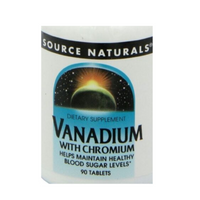 Source Naturals Vanadium with Chromium Bottle – 90 Tablets Blood Sugar Support