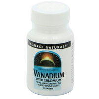Source Naturals Vanadium with Chromium Bottle – 90 Tablets Blood Sugar Support