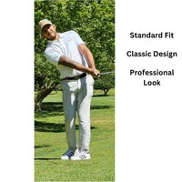 Men’s Golf Polo Shirt Short Sleeve Breathable Performance White Peach (Copy)