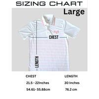 Men’s Golf Polo Shirt Short Sleeve Breathable Performance White Peach