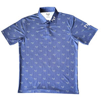 Men’s Golf Polo Shirt Blue Short Sleeve Breathable Moisture Wicking Performance (Copy)