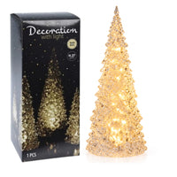Christmas Acrylic LED Tree 27cm – Warm White Light Up Battery Operated – 1 Piece (Featured Image)