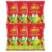 Allens Snakes Alive Fruit Flavoured Lollies 200g — 6 Pack (Featured Image)