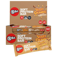 BSC Soft Protein Bar Violet Crumble Caramel Honeycomb 55 g x 12 Bars - Aussie Variety-AU Ancel Online