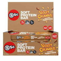 BSC Soft Protein Bar Violet Crumble Caramel Honeycomb 55 g x 12 Bars - Aussie Variety-AU Ancel Online