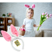 Bunny Ears Pink White - 2 Pack