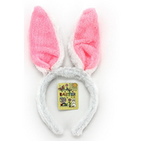 Bunny Ears Pink White - 2 Pack