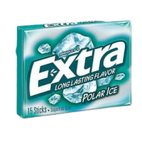 Wrigleys Extra Polar Ice Chewing Gum 15 Pieces x 10 Packs Sugar Free (USA)