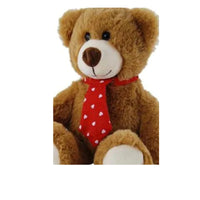 Gordy Brown Teddy Bear with Red Neck Tie – 20cm Soft Plush Gift