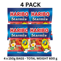 Haribo Starmix 150g x 4 Pack Assorted Gummy Lollies