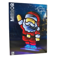 Battery operated Santa light for Christmas décor