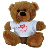Jelly Brown Bear With Be Mine White T-Shirt 23cm - Aussie Variety-AU Ancel Online