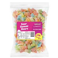 Lolliland Sour Gummi Bears 1kg – Gluten Free Gummy Lollies