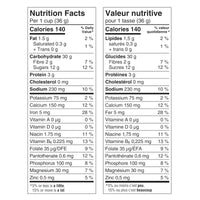 Lucky Charms Frosted Whole Grain Cereal with Colorful Marshmallows 300g Box - Nutrition Facts