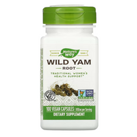 Natures Way Wild Yam Root 850mg 100 Vegan Capsules - Gluten Free