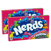 Nerds Rainbow 141g Box Theatre Box - 2 Box Pack American Candy (Featured Image)