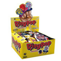 Topps Original Ring Pop Lollipops 14g x 24 Piece Pack (Featured Image)