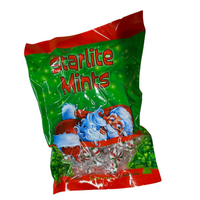 Bag of Starlite Mints with Santa Claus design on a white background