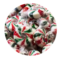 Starlite Mints 500g bag – red white green peppermint swirl gluten free Christmas candy