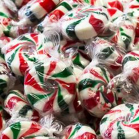 Starlite Mints 500g bag – red white green peppermint swirl gluten free Christmas candy