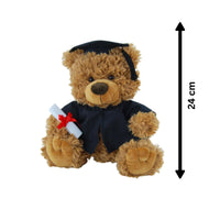 Elka Bear Tilly Graduation Teddy 24cm – plush soft toy with cap, gown & scroll keepsake gift