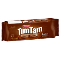 Classic Australian Tim Tam cookies with chocolate cream filling