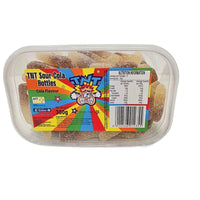TNT Sour Cola Bottles 300g Bag – Chewy Fizzy Cola Lollies for Parties and Snacks
