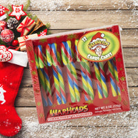 Warheads Sour Candy Canes 170g Strawberry Flavour x 12 - Aussie Variety-AU Ancel Online