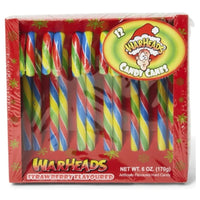 Warheads Sour Candy Canes 170g Strawberry Flavour x 12 - Aussie Variety-AU Ancel Online